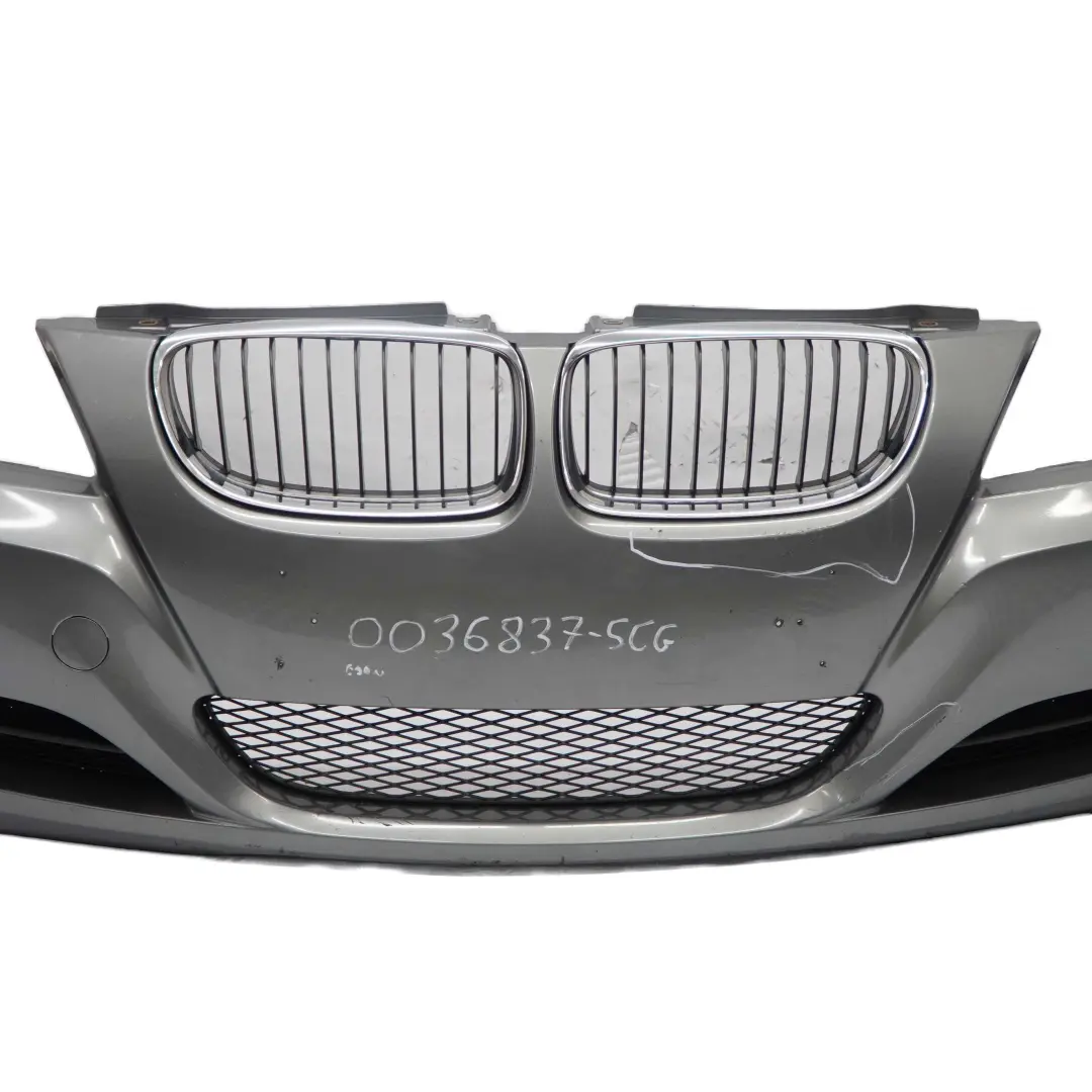  £BMW 3 E90 E91 LCI Front Bumper Trim Panel Complete Spacegrau Grey - A52 - SKU 0036837-SCG - Part number 0036837