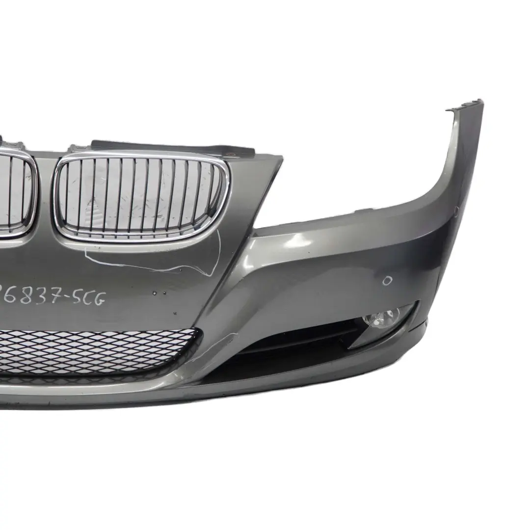  £BMW 3 E90 E91 LCI Front Bumper Trim Panel Complete Spacegrau Grey - A52 - SKU 0036837-SCG - Part number 0036837