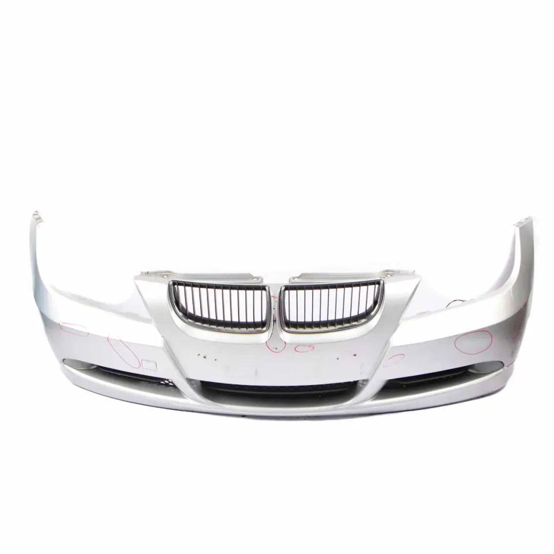 Front Bumper BMW E90 E91 LCI Trim Panel Complete Titansilber Silver - 354 to with Part number 0036837 Front Bumper BMW E90 E91 LCI Trim Panel Complete Titansilber Silver - 354 - SKU 0036837-TS1 - Part number 0036837