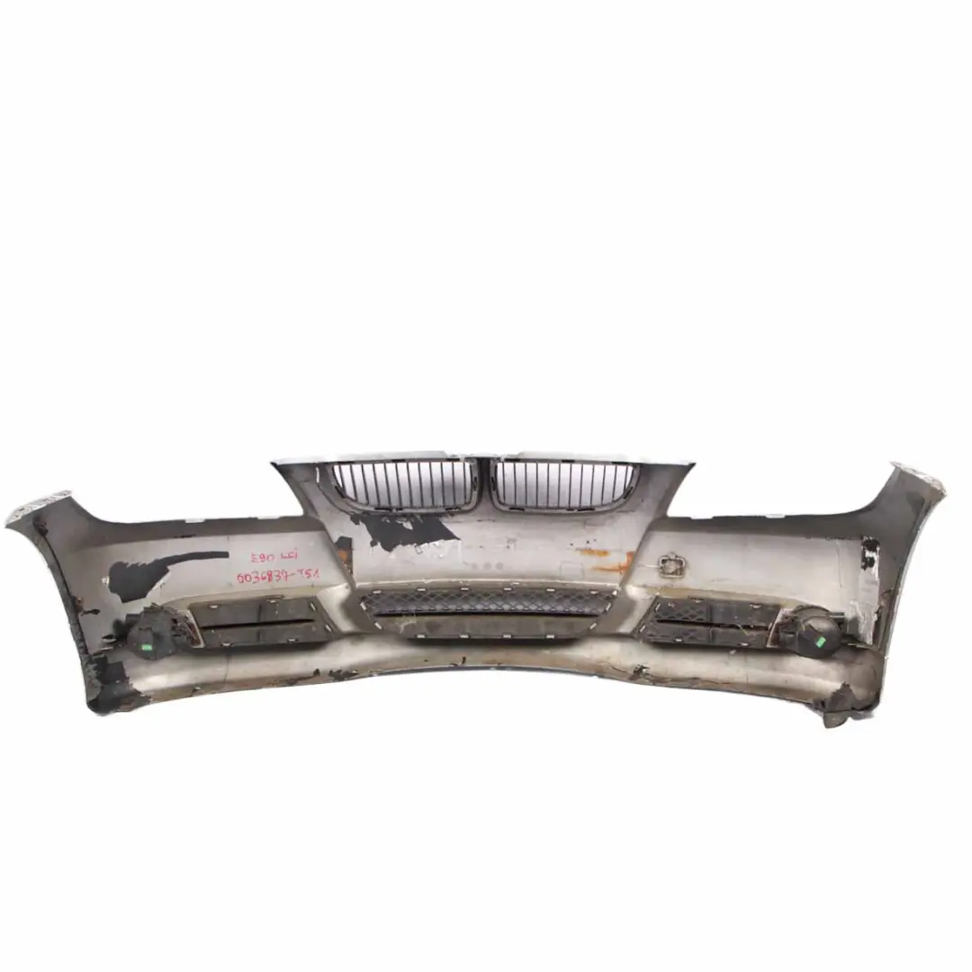 Front Bumper BMW E90 E91 LCI Trim Panel Complete Titansilber Silver - 354 to with Part number 0036837 Front Bumper BMW E90 E91 LCI Trim Panel Complete Titansilber Silver - 354 - SKU 0036837-TS1 - Part number 0036837