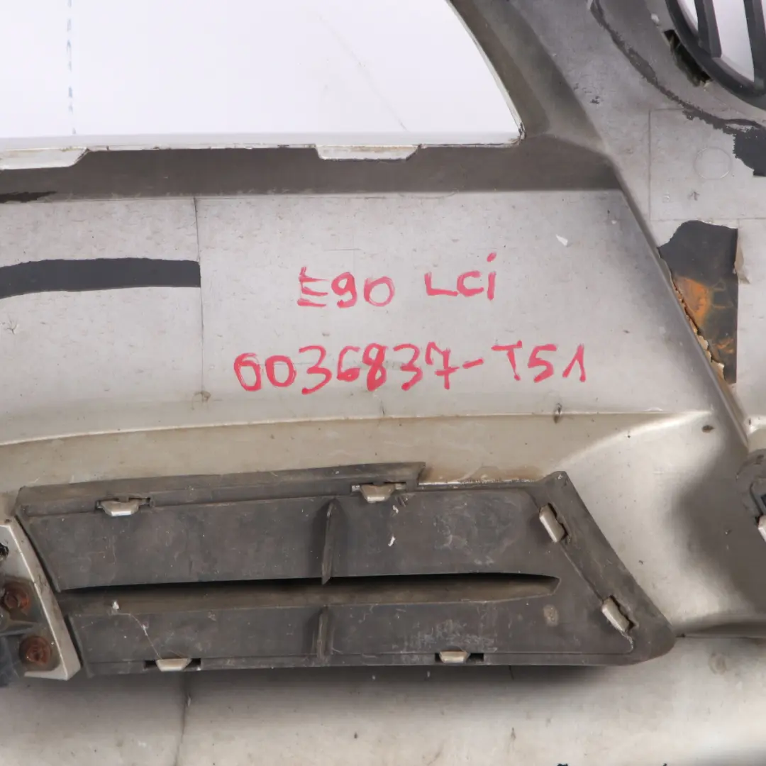  Front Bumper BMW E90 E91 LCI Trim Panel Complete Titansilber Silver - 354 - SKU 0036837-TS1 - Part number 0036837