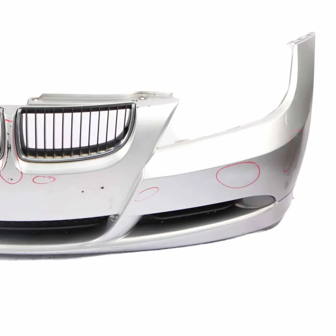 Front Bumper BMW E90 E91 LCI Trim Panel Complete Titansilber Silver - 354 to with Part number 0036837 Front Bumper BMW E90 E91 LCI Trim Panel Complete Titansilber Silver - 354 - SKU 0036837-TS1 - Part number 0036837