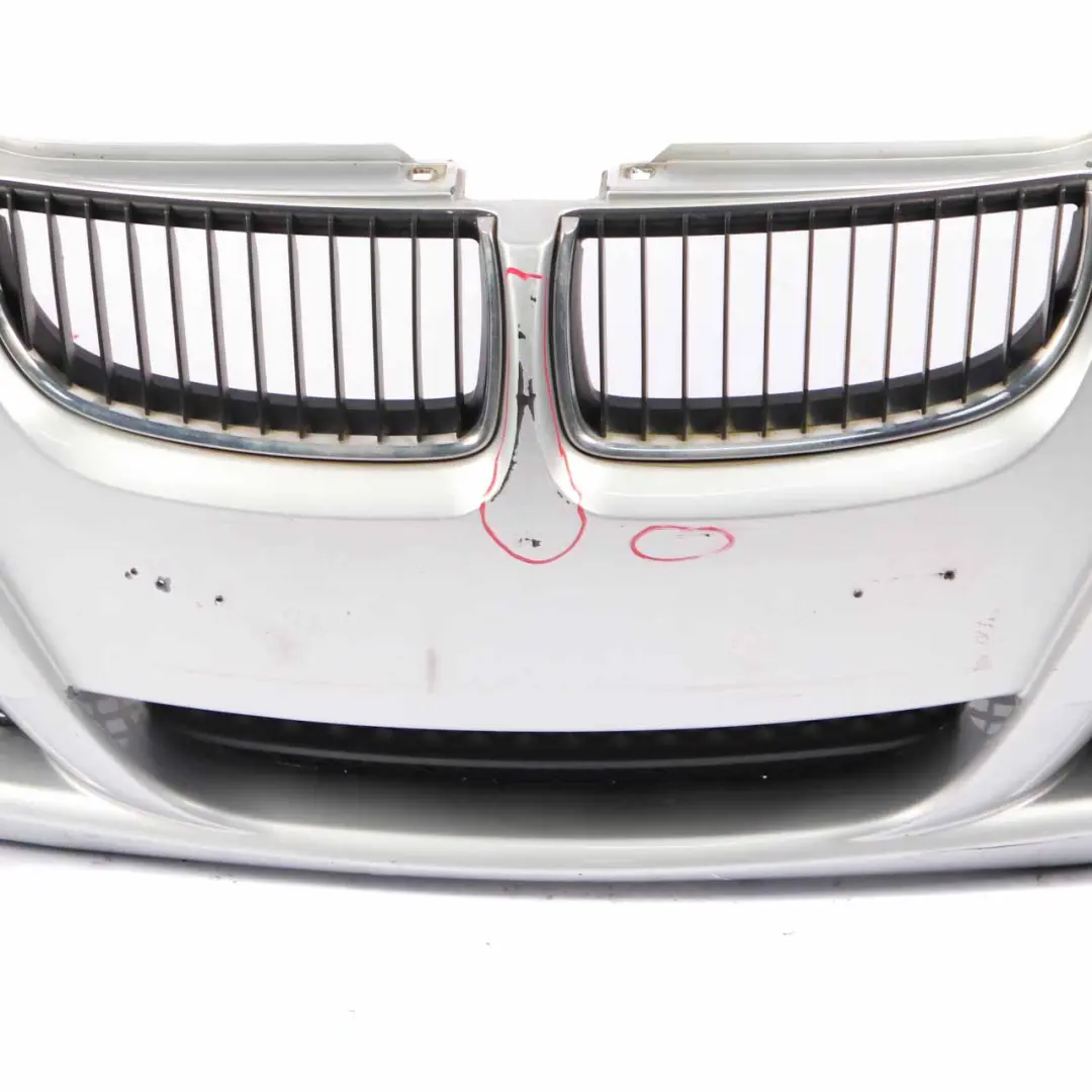 Front Bumper BMW E90 E91 LCI Trim Panel Complete Titansilber Silver - 354 to with Part number 0036837 Front Bumper BMW E90 E91 LCI Trim Panel Complete Titansilber Silver - 354 - SKU 0036837-TS1 - Part number 0036837