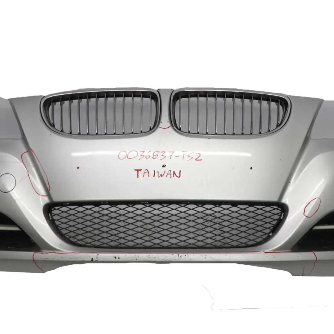  Front Bumper BMW E90 E91 LCI Trim Panel Complete Titansilber Silver - 354 - SKU 0036837-TS2 - Part number 0036837