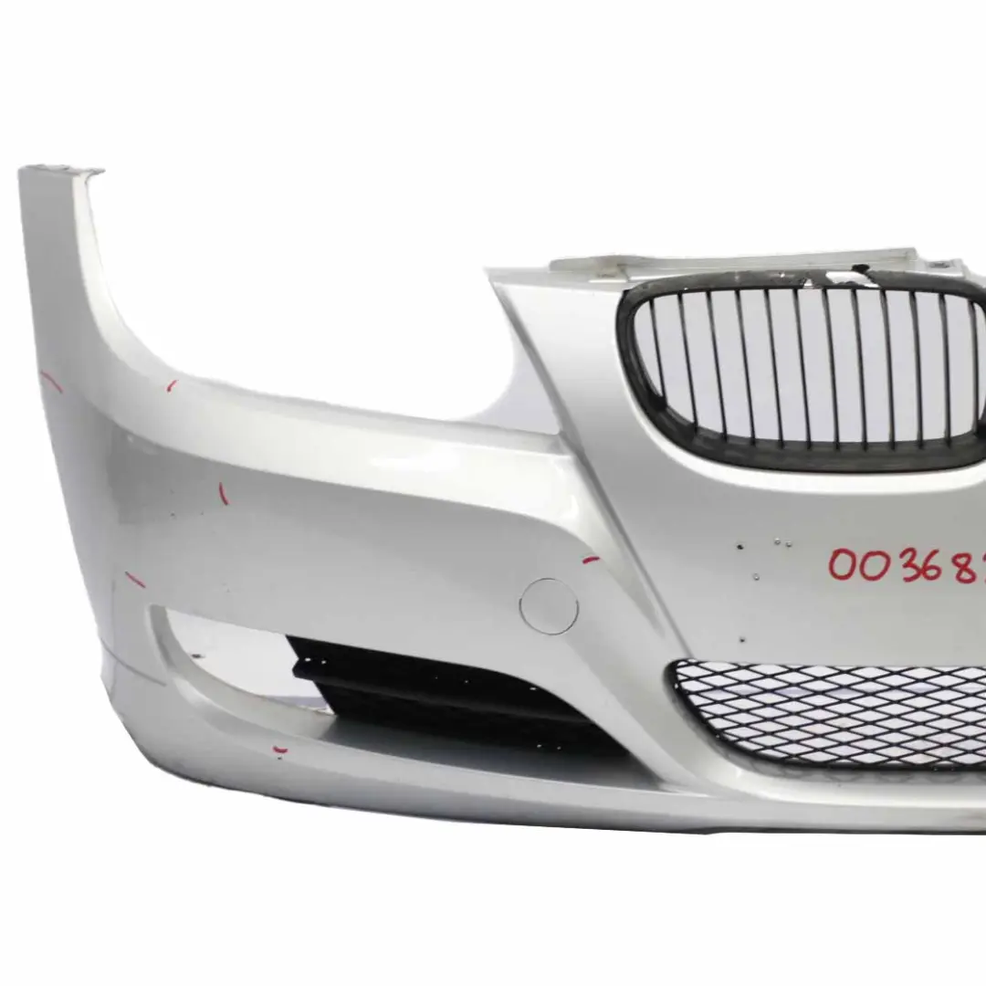 Front Bumper BMW E90 E91 LCI Trim Panel Complete Titansilber Silver - 354 to with Part number 0036837 Front Bumper BMW E90 E91 LCI Trim Panel Complete Titansilber Silver - 354 - SKU 0036837-TS - Part number 0036837