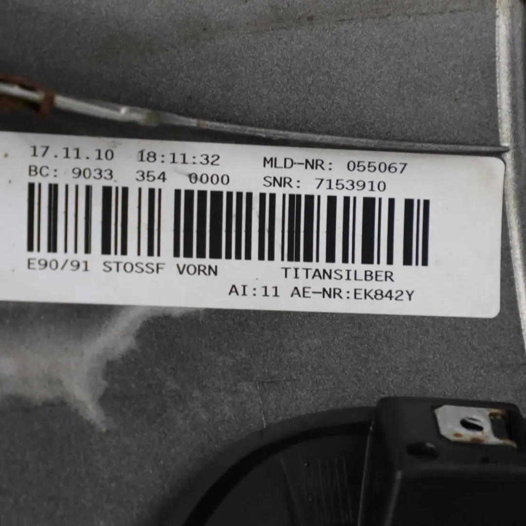  Front Bumper BMW E90 E91 LCI Trim Panel Complete Titansilber Silver - 354 - SKU 0036837-TS - Part number 0036837