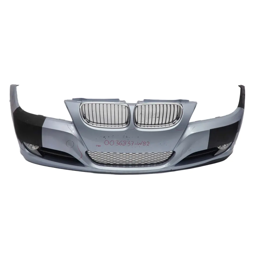 BMW 3 E90 E91 LCI Front Bumper Trim Panel Complete Bluewater Metallic - 896 - SKU 0036837-WB2 - Part number 0036837