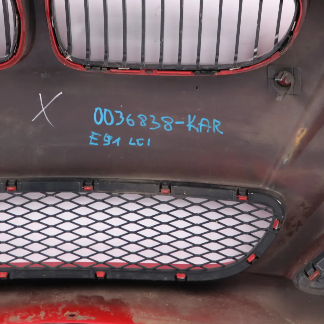 Front Bumper Trim Panel Karmesinrot Crimson Red A61 to BMW 3 E90 E91 LCI with Part number 0036838 BMW 3 E90 E91 LCI Front Bumper Trim Panel Karmesinrot Crimson Red A61 - SKU 0036838-KAR - Part number 0036838