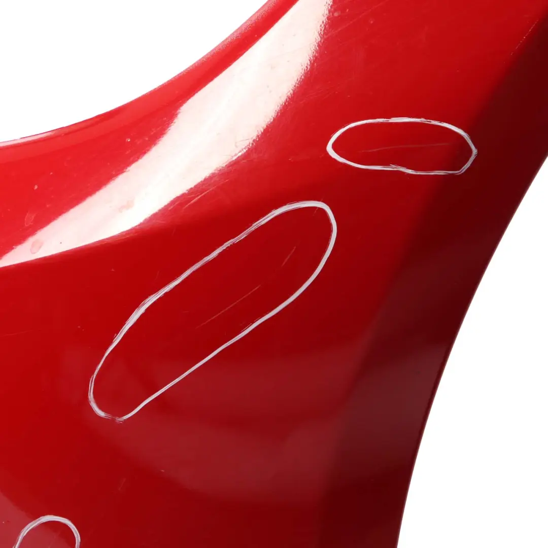 BMW 3 E90 E91 LCI Front Bumper Trim Panel Karmesinrot Crimson Red A61 - SKU 0036838-KAR - Part number 0036838