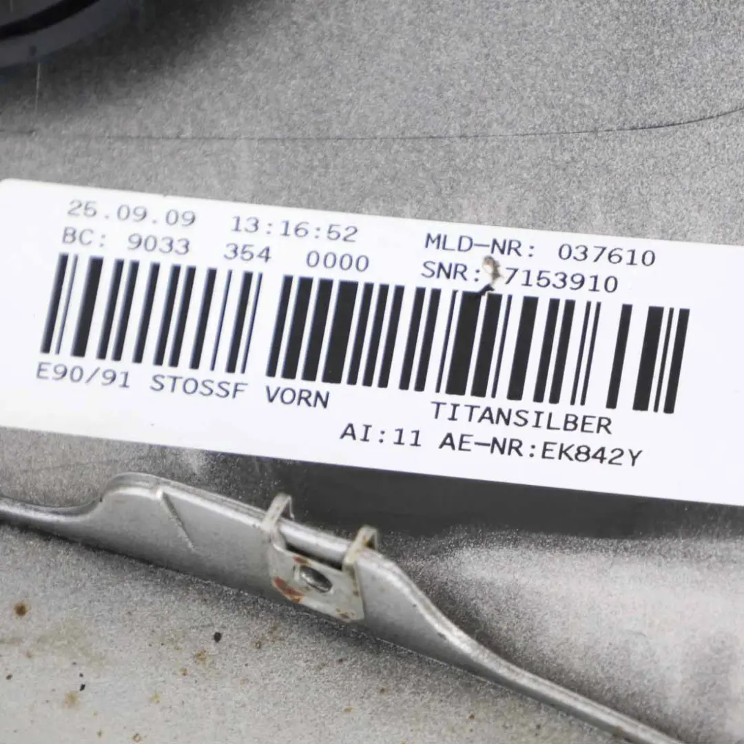 BMW E90 E91 LCI Front Bumper Trim Panel Complete Titan Silver Metallic - 354 - SKU 0036838-TS - Part number 0036838