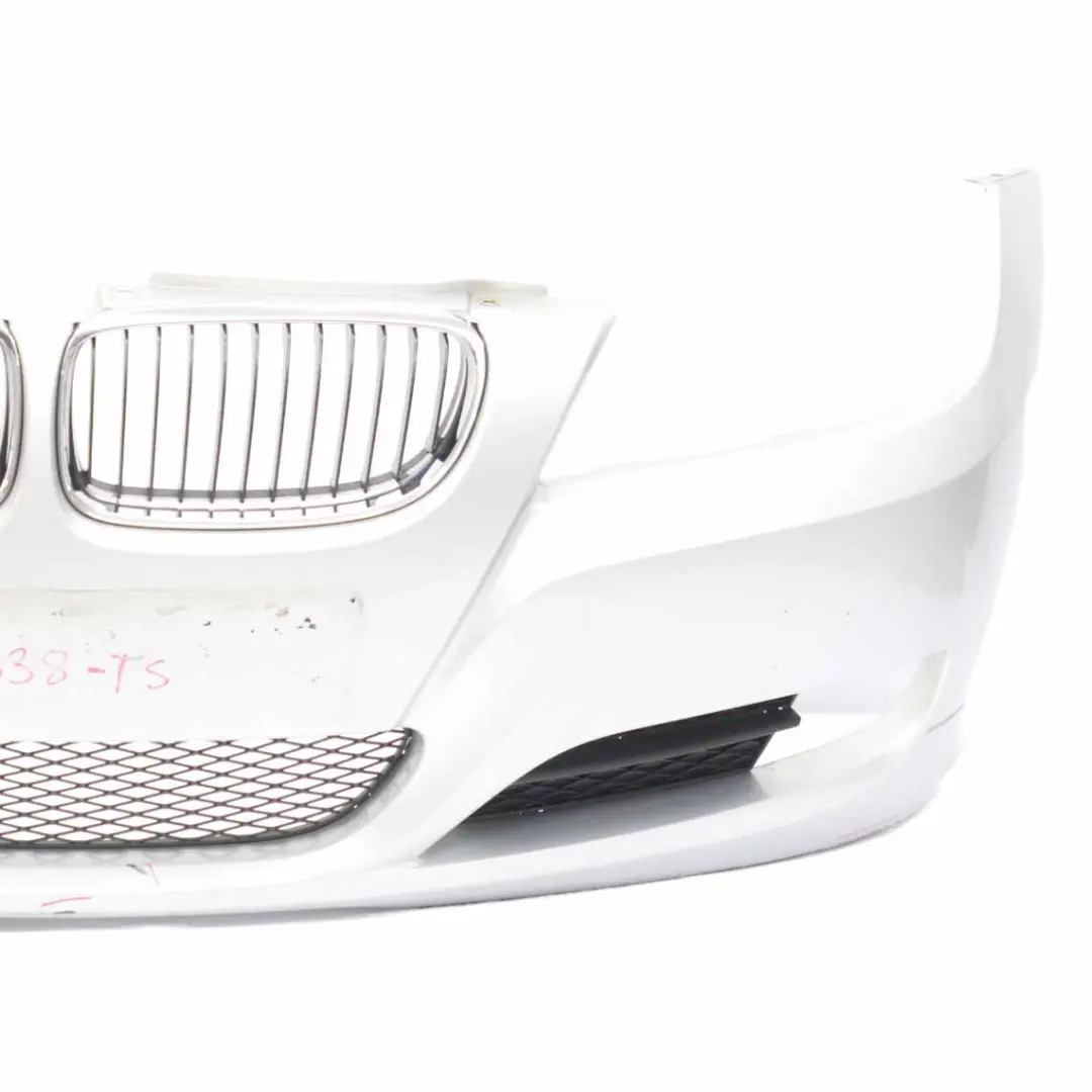 Front Bumper Trim Panel Complete Titan Silver Metallic - 354 to BMW E90 E91 LCI with Part number 0036838 BMW E90 E91 LCI Front Bumper Trim Panel Complete Titan Silver Metallic - 354 - SKU 0036838-TS - Part number 0036838