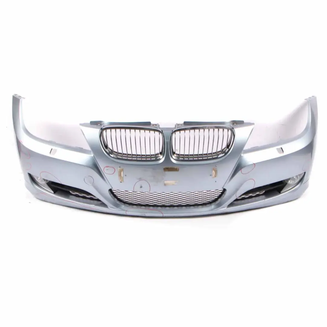 Front Bumper Trim Panel Complete Bluewater Metallic - 896 to BMW E90 LCI with Part number 0036839 BMW E90 LCI Front Bumper Trim Panel Complete Bluewater Metallic - 896 - SKU 0036839-WB - Part number 0036839