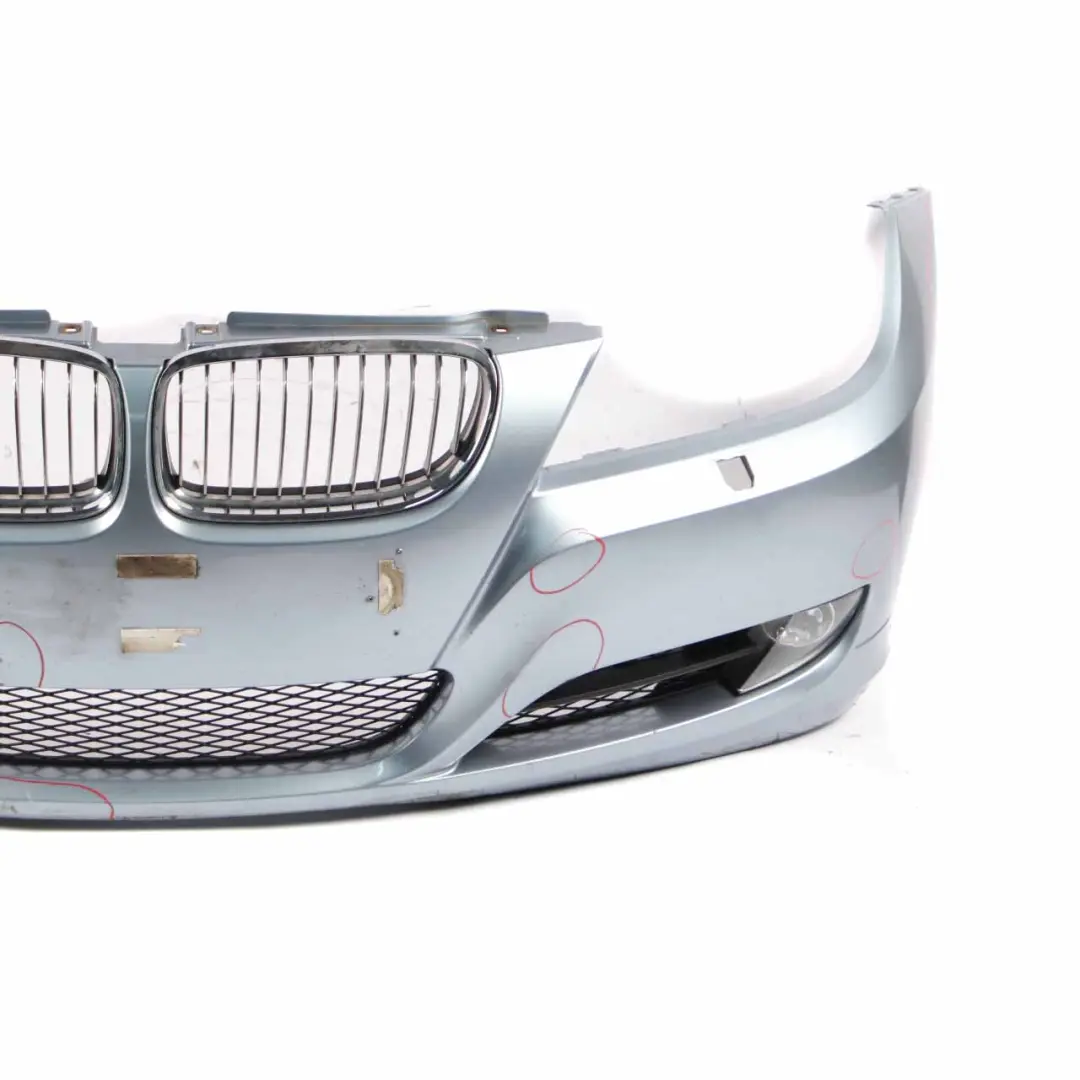 Front Bumper Trim Panel Complete Bluewater Metallic - 896 to BMW E90 LCI with Part number 0036839 BMW E90 LCI Front Bumper Trim Panel Complete Bluewater Metallic - 896 - SKU 0036839-WB - Part number 0036839