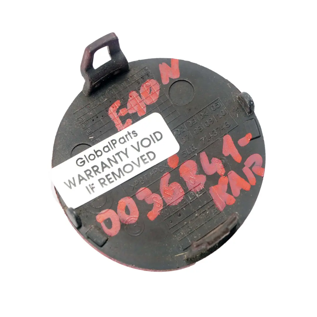 Front Bumper Flap BMW E90 LCI Cover Towing Eye Hook Karmesinrot Crimson Red A61 to with Part number 0036841 Front Bumper Flap BMW E90 LCI Cover Towing Eye Hook Karmesinrot Crimson Red A61 - SKU 0036841-KAR - Part number 0036841