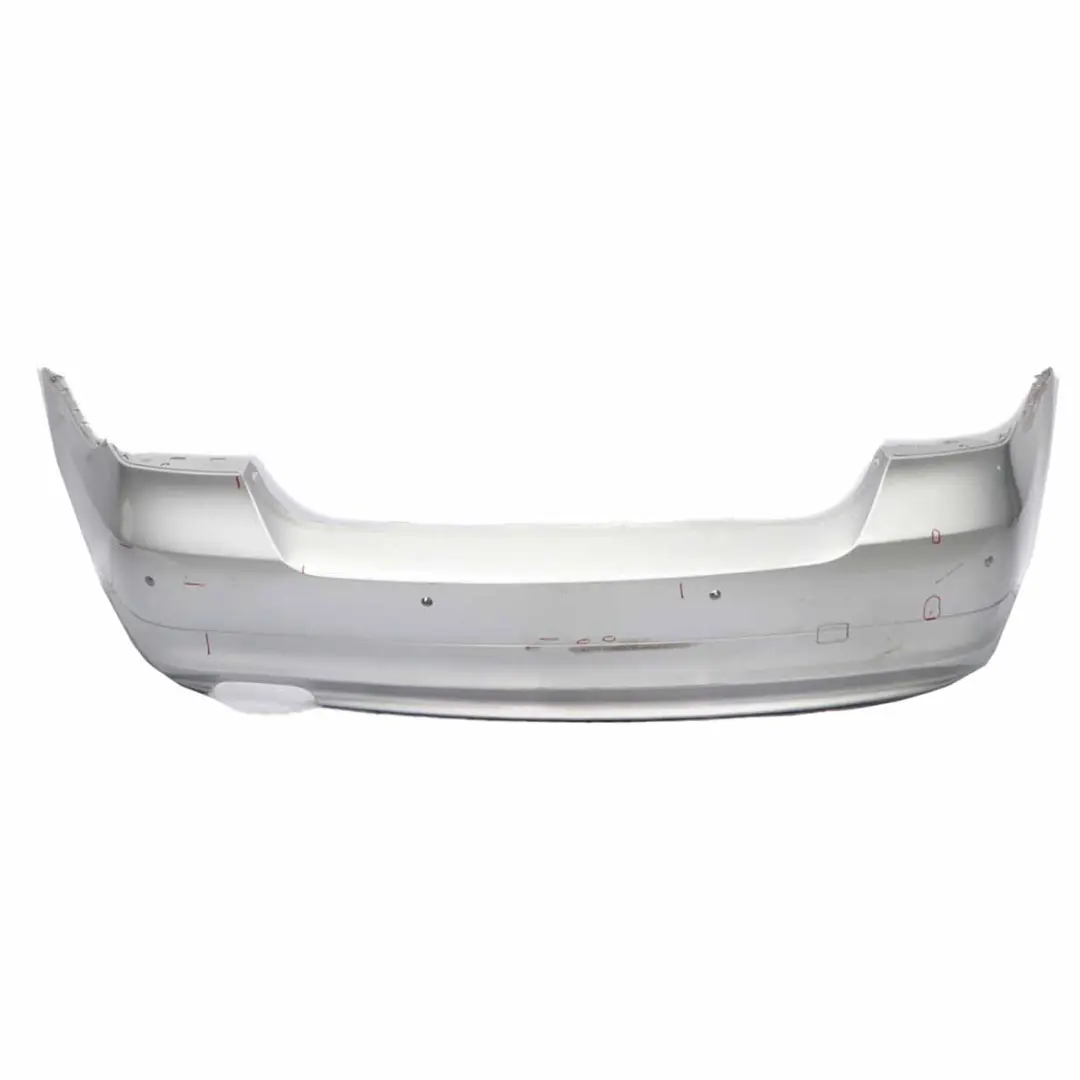 BMW E90 LCI Rear Bumper Trim Panel Facelift Titansilber Titan Silver - 354 - SKU 0036874-TS - Part number 0036874