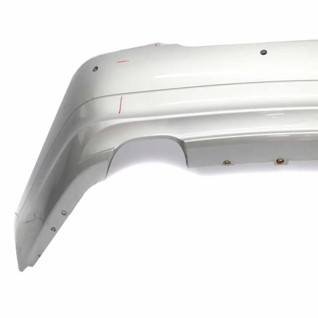 BMW E90 LCI Rear Bumper Trim Panel Facelift Titansilber Titan Silver - 354 - SKU 0036874-TS - Part number 0036874