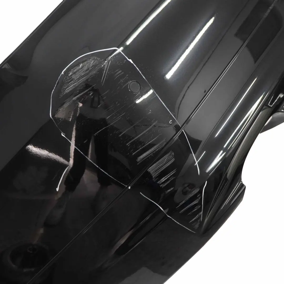BMW E90 LCI Lift Rear Bumper Trim Panel PDC Black Sapphire Metallic - 475 - SKU 0036875-BS1 - Part number 0036875
