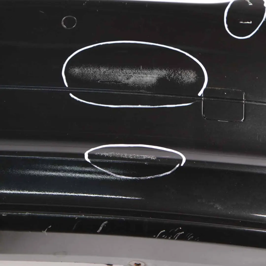 BMW 3 E90 LCi Lift Rear Bumper Trim Panel PDC Black Sapphire Metallic - 475 - SKU 0036875-BS - Part number 0036875