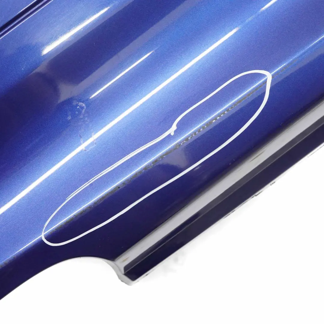 Bumper Rear BMW E90 LCI Lift Trim Panel PDC Le Mans Blue Metallic - 381 to with Part number 0036875 Bumper Rear BMW E90 LCI Lift Trim Panel PDC Le Mans Blue Metallic - 381 - SKU 0036875-LMB - Part number 0036875