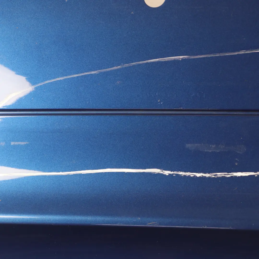 BMW E90 LCI Rear Bumper Trim Panel PDC Montegoblau Montego Blue Metallic - A51 - SKU 0036875-MTB - Part number 0036875