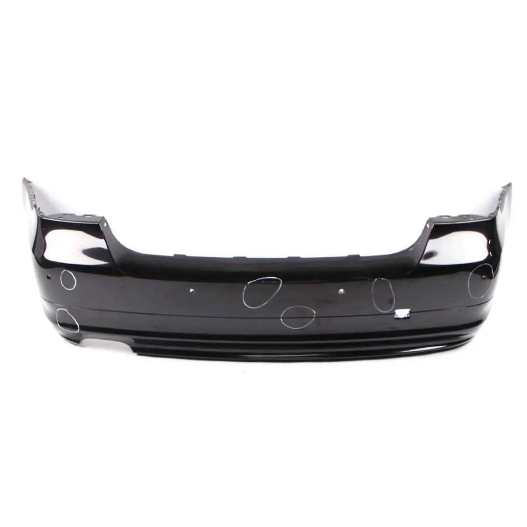 BMW E90 LCI Rear Bumper Trim Panel PDC Ruby Black Metallic - S23 / X03 - SKU 0036875-RUB - Part number 0036875