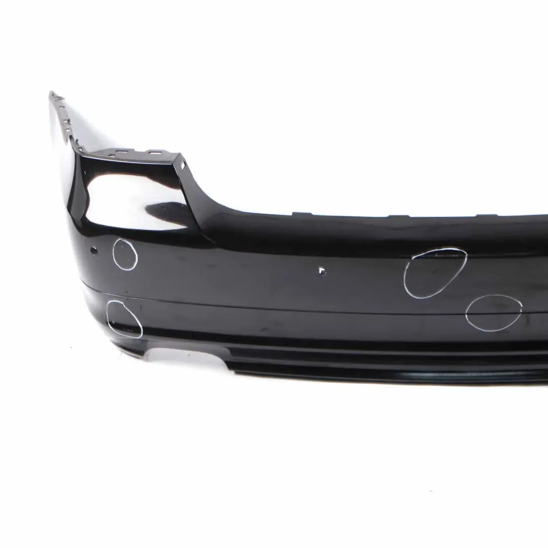 BMW E90 LCI Rear Bumper Trim Panel PDC Ruby Black Metallic - S23 / X03 - SKU 0036875-RUB - Part number 0036875