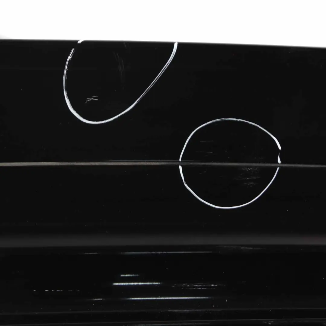 BMW E90 LCI Rear Bumper Trim Panel PDC Ruby Black Metallic - S23 / X03 - SKU 0036875-RUB - Part number 0036875
