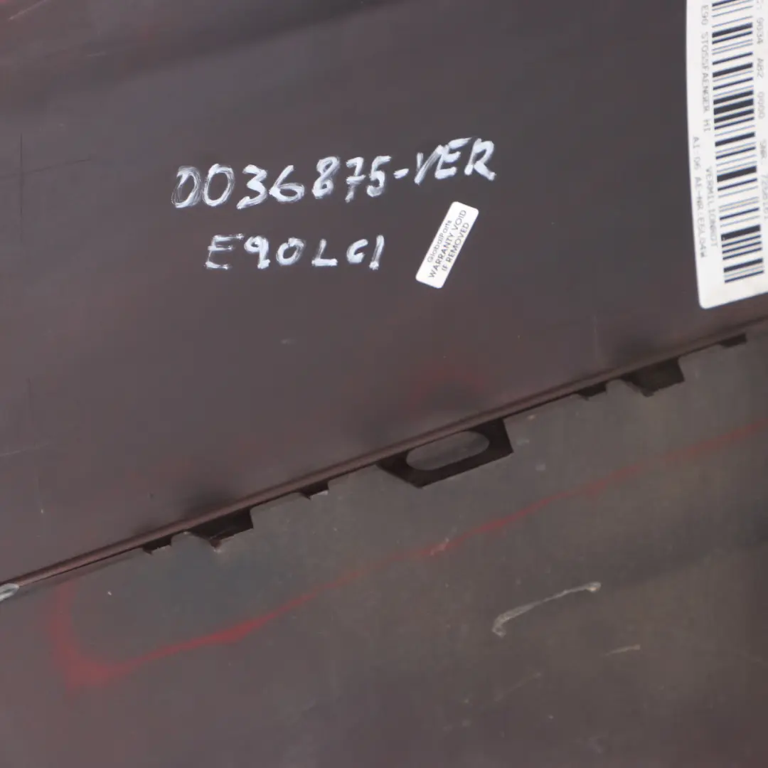 BMW 3 E90 LCI Lift Rear Bumper Trim Panel PDC Vermilionrot Vermilion Red - A82 - SKU 0036875-VER - Part number 0036875