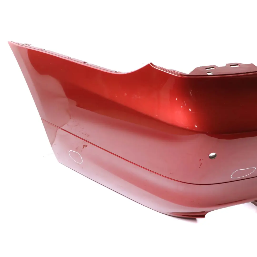 BMW 3 E90 LCI Lift Rear Bumper Trim Panel PDC Vermilionrot Vermilion Red - A82 - SKU 0036875-VER - Part number 0036875