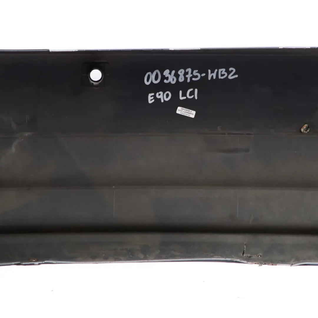 Lift Rear Bumper Trim Panel PDC Bluewater Blue Water Metallic 896 to BMW 3 E90 LCI with Part number 0036875 BMW 3 E90 LCI Lift Rear Bumper Trim Panel PDC Bluewater Blue Water Metallic 896 - SKU 0036875-WB2 - Part number 0036875