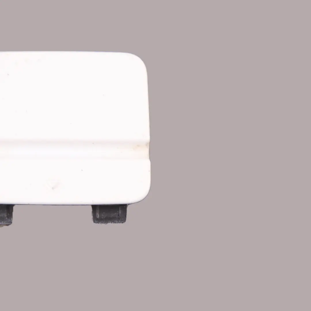 Bumper Flap BMW E90 LCI Cover Towing Eye Alpinweiss Alpine White 7202671 to Rear with Part number 0036878 Rear Bumper Flap BMW E90 LCI Cover Towing Eye Alpinweiss Alpine White 7202671 - SKU 0036878-AW - Part number 0036878