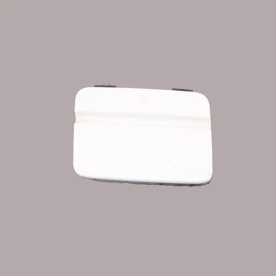Bumper Flap BMW E90 LCI Cover Towing Eye Alpinweiss Alpine White 7202671 to Rear with Part number 0036878 Rear Bumper Flap BMW E90 LCI Cover Towing Eye Alpinweiss Alpine White 7202671 - SKU 0036878-AW - Part number 0036878