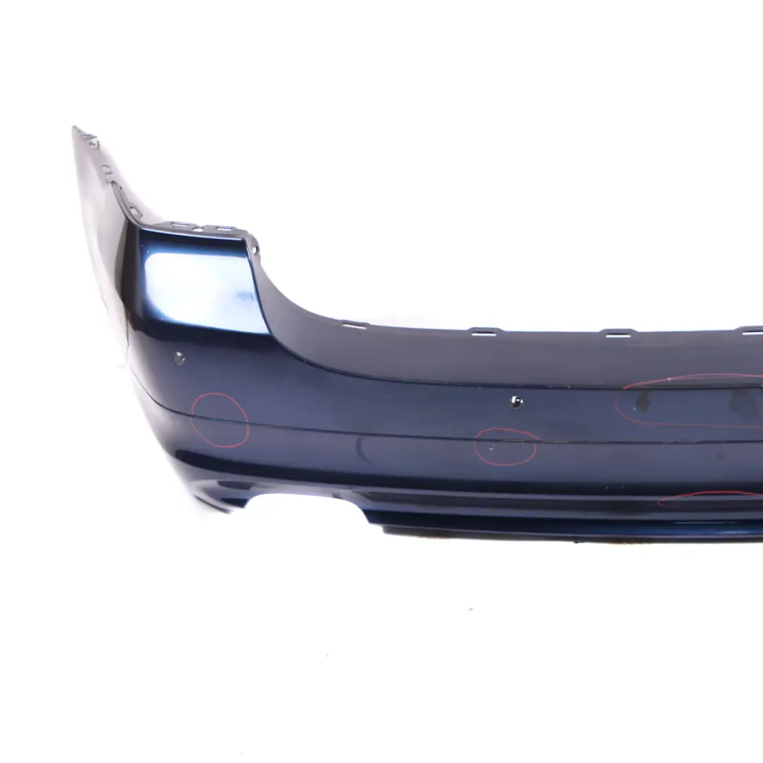 Bumper Rear Touring Trim Panel Tiefseeblau Deep Sea Blue - A76 to BMW E91 LCI with Part number 0036884 BMW E91 LCI Bumper Rear Touring Trim Panel Tiefseeblau Deep Sea Blue - A76 - SKU 0036884-DSB - Part number 0036884
