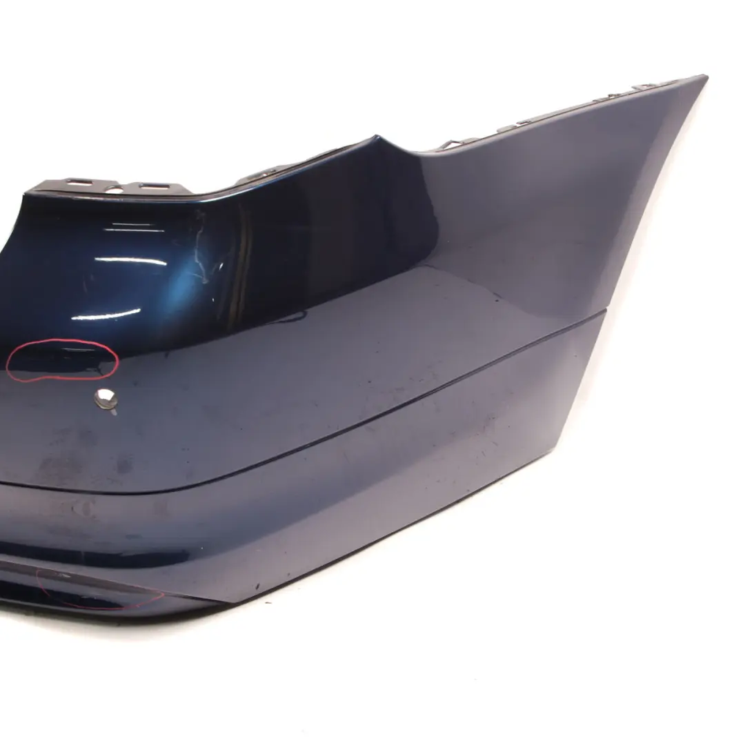 BMW E91 LCI Bumper Rear Touring Trim Panel Tiefseeblau Deep Sea Blue - A76 - SKU 0036884-DSB - Part number 0036884