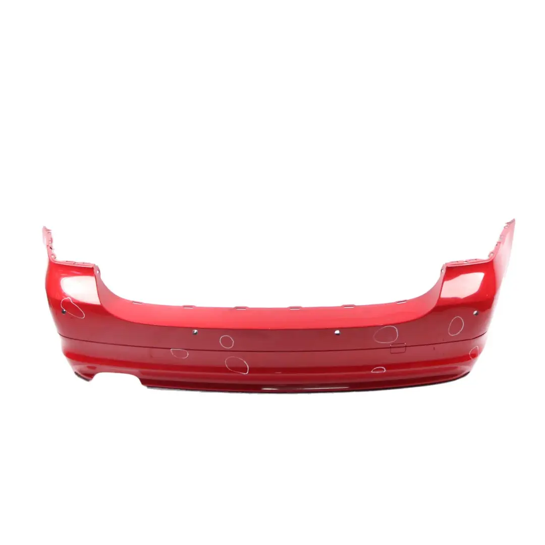 Bumper Trim Panel Karmesinrot Crimson Red - A61 to BMW 3 E91 LCI Touring Rear with Part number 0036883 BMW 3 E91 LCI Touring Rear Bumper Trim Panel Karmesinrot Crimson Red - A61 - SKU 0036884-KAR - Part number 0036883