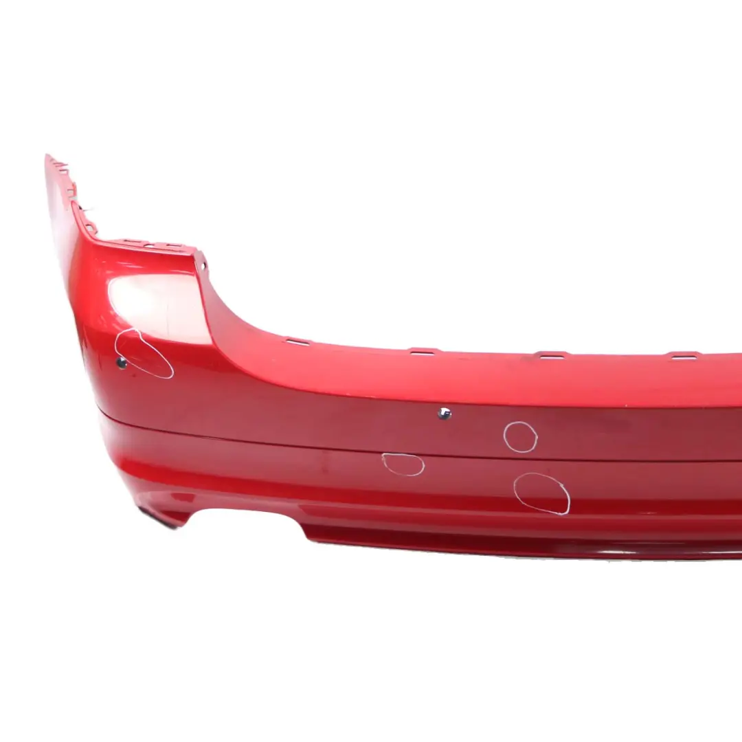 Bumper Trim Panel Karmesinrot Crimson Red - A61 to BMW 3 E91 LCI Touring Rear with Part number 0036883 BMW 3 E91 LCI Touring Rear Bumper Trim Panel Karmesinrot Crimson Red - A61 - SKU 0036884-KAR - Part number 0036883