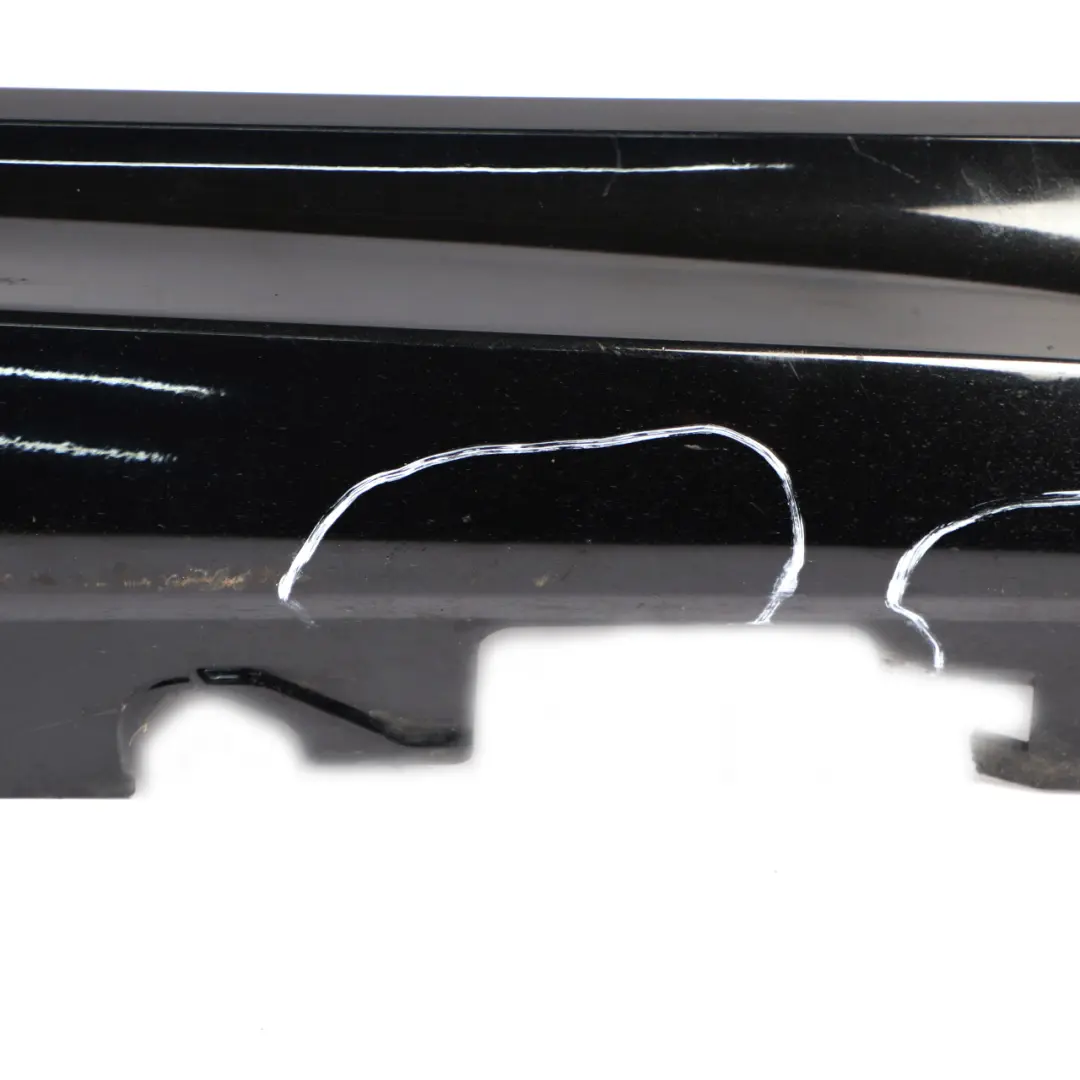 BMW E93 M3 Look Convertible Sill Strip Side Skirt Right O/S Black Sapphire - 475 - SKU 0037012-BS - Part number 0037012