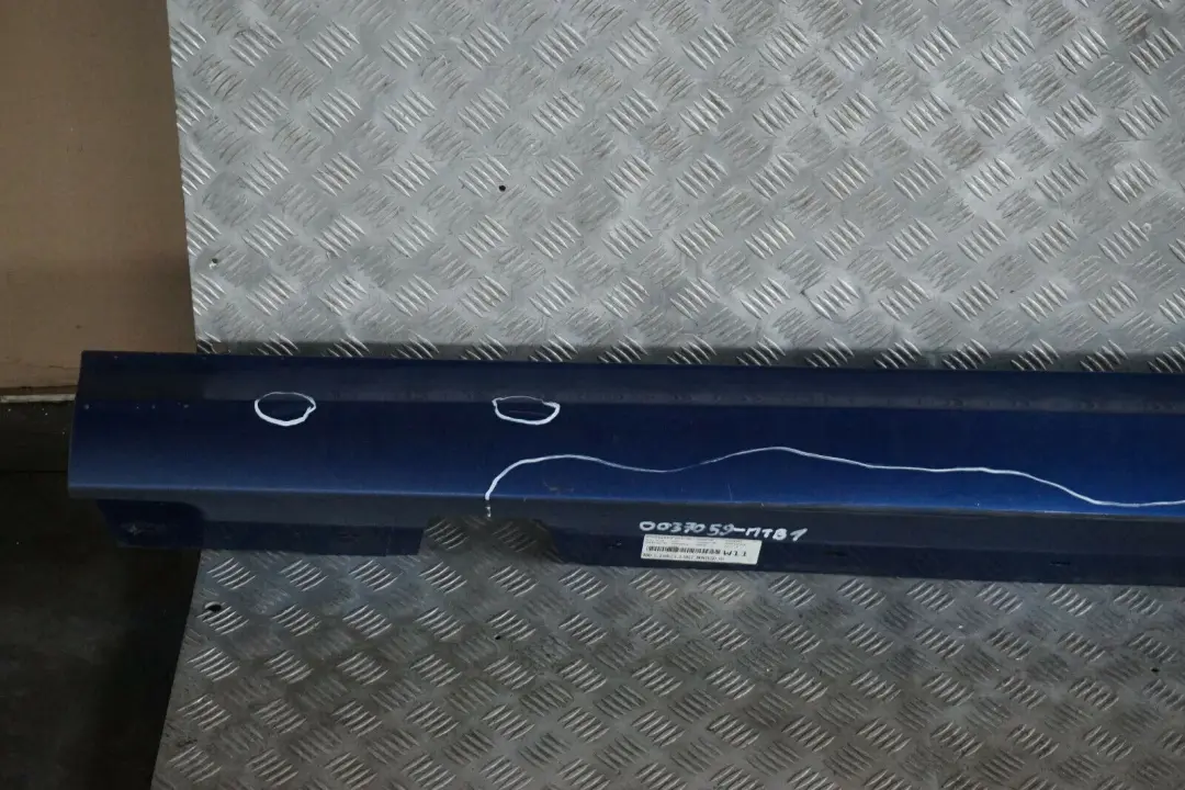 Sill Strip Side Skirt Left N/S Montegoblau Montego B to BMW 3 Series E90 E91 LCI 1 with Part number 0037059 BMW 3 Series E90 E91 LCI 1 Sill Strip Side Skirt Left N/S Montegoblau Montego B - SKU 0037059-MTB1 - Part number 0037059