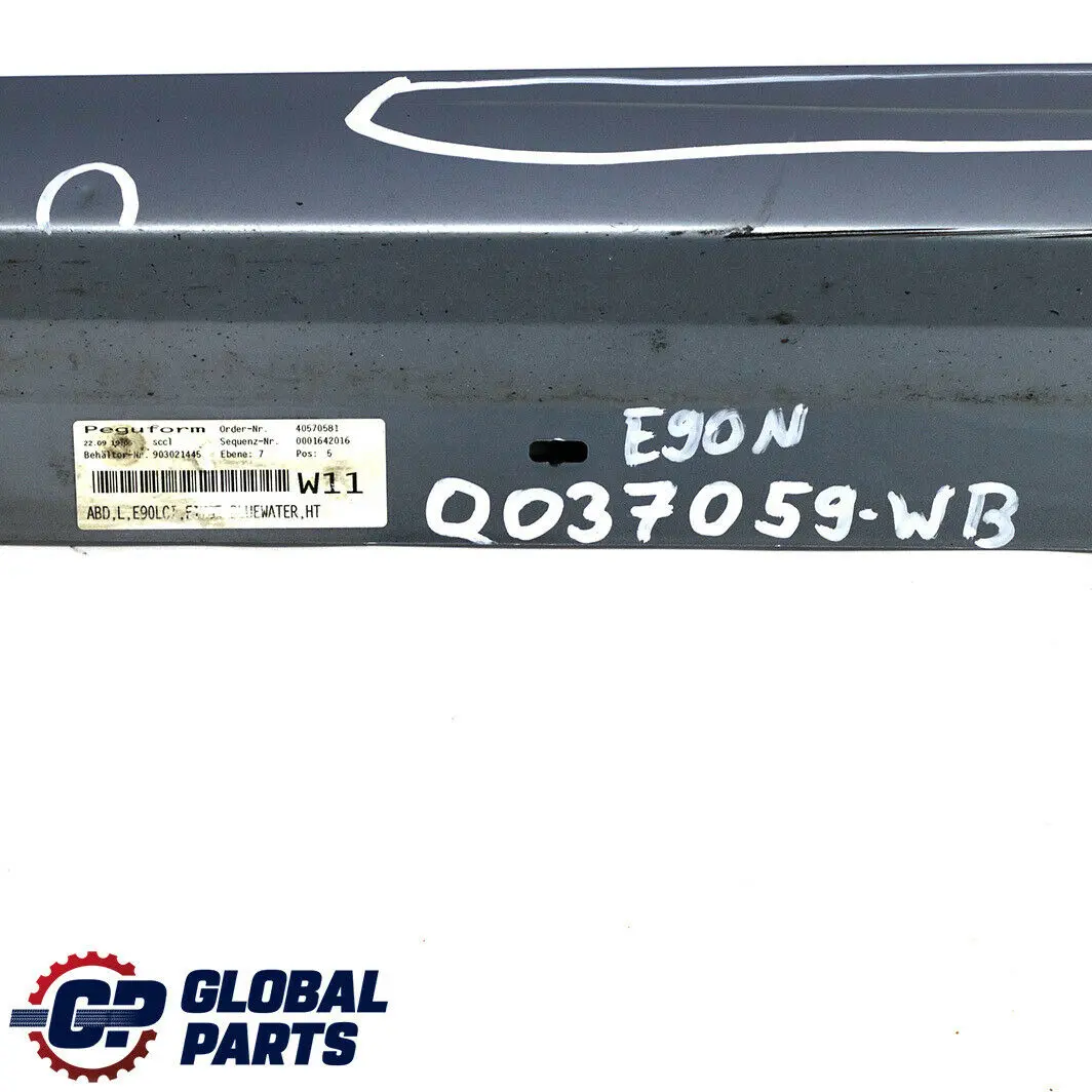 Schwellerleiste Blende Schweller links Bluewater Blau für BMW 3 er E90 E91 LCI mit Teilenummer 0037059 BMW 3 er E90 E91 LCI Schwellerleiste Blende Schweller links Bluewater Blau - SKU 0037059-WB - Teilenummer 0037059