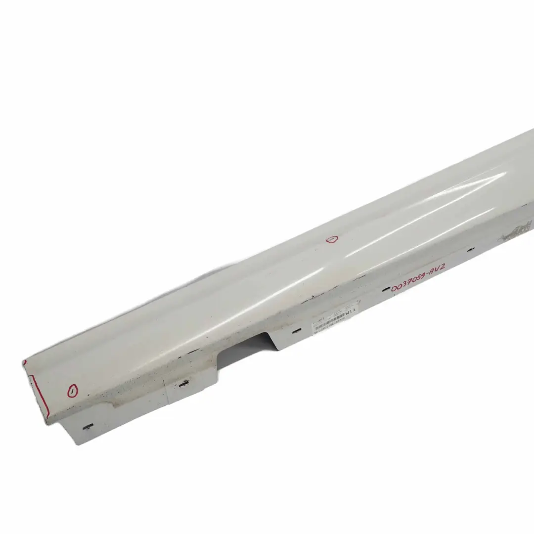 BMW E90 E91 LCI Listello Portiera Apertura Gonna SX Bianco Alpinweiss 3 - 300 - SKU 0037059-AW2 - Numero di parte 0037059