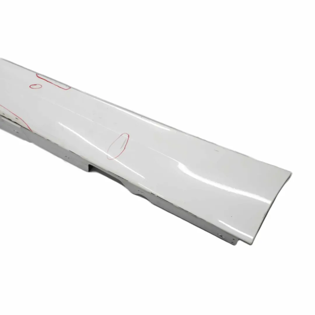 BMW E90 E91 LCI Schwellerleiste Blende Schweller Links Alpinweiss Weiss 300 - SKU 0037059-AW - Teilenummer 0037059