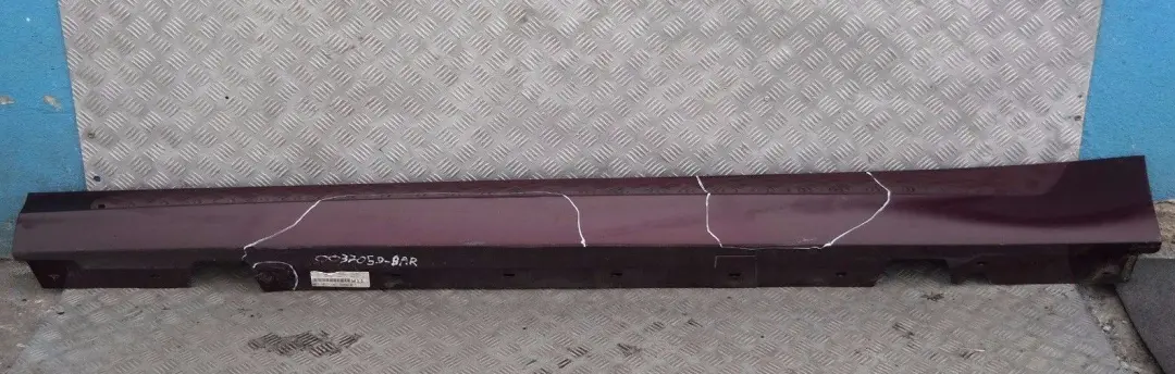 BMW 3 er E90 E91 LCI Schwellerleiste Lackiert Links Barberarot Rot UNI/MET. - SKU 0037059-BAR - Teilenummer 37059