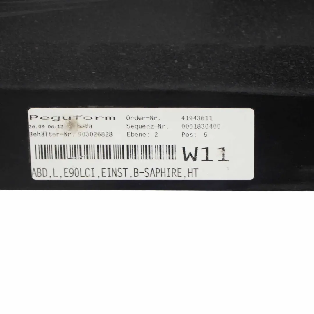 BMW 3 SERIES E90 E91 LCI Sill Strip Side Skirt Left N/S Black Sapphire Metallic - SKU 0037059-BS1 - Part number 0037059