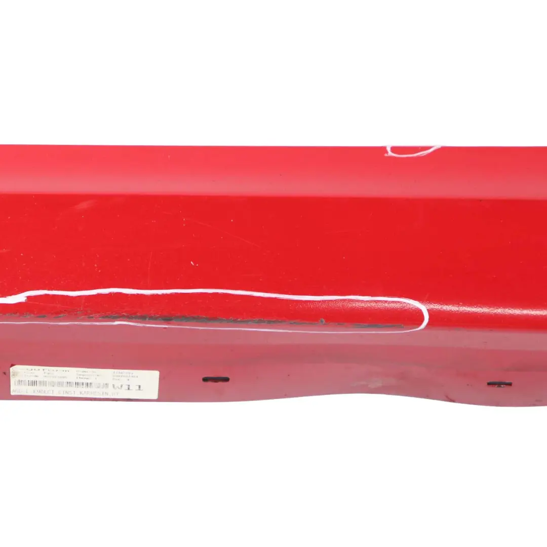 Left N/S Cover Sill Strip Side Skirt Karmesinrot Red - A61 to BMW 3 E90 E91 LCI with Part number 0037059 BMW 3 E90 E91 LCI Left N/S Cover Sill Strip Side Skirt Karmesinrot Red - A61 - SKU 0037059-KAR5 - Part number 0037059