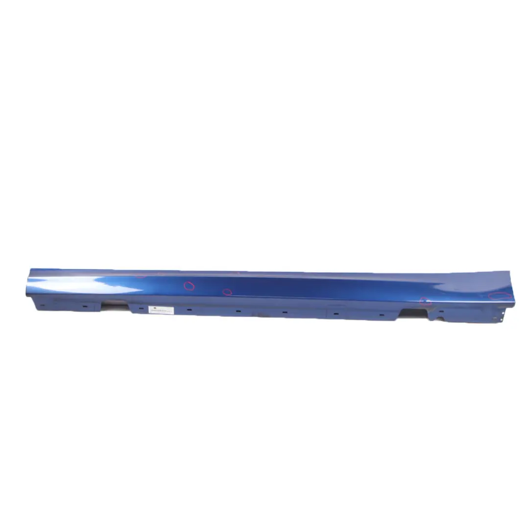 Sill Strip Side Skirt E91 LCI Left N/S Montegoblau Montego Blue A51 to BMW E90 LCI with Part number 37059 BMW E90 LCI Sill Strip Side Skirt E91 LCI Left N/S Montegoblau Montego Blue A51 - SKU 0037059-MTB - Part number 37059