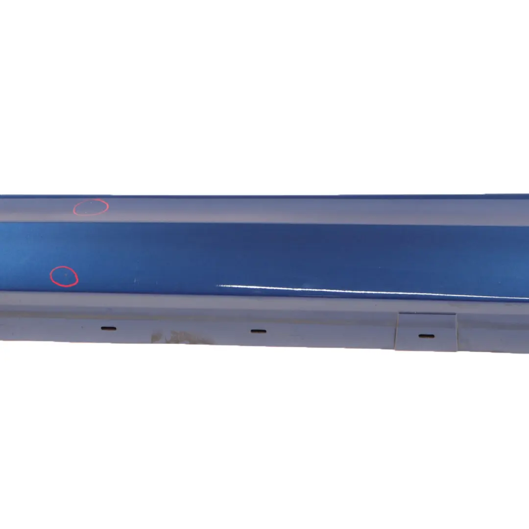 BMW E90 LCI Sill Strip Side Skirt E91 LCI Left N/S Montegoblau Montego Blue A51 - SKU 0037059-MTB - Part number 37059