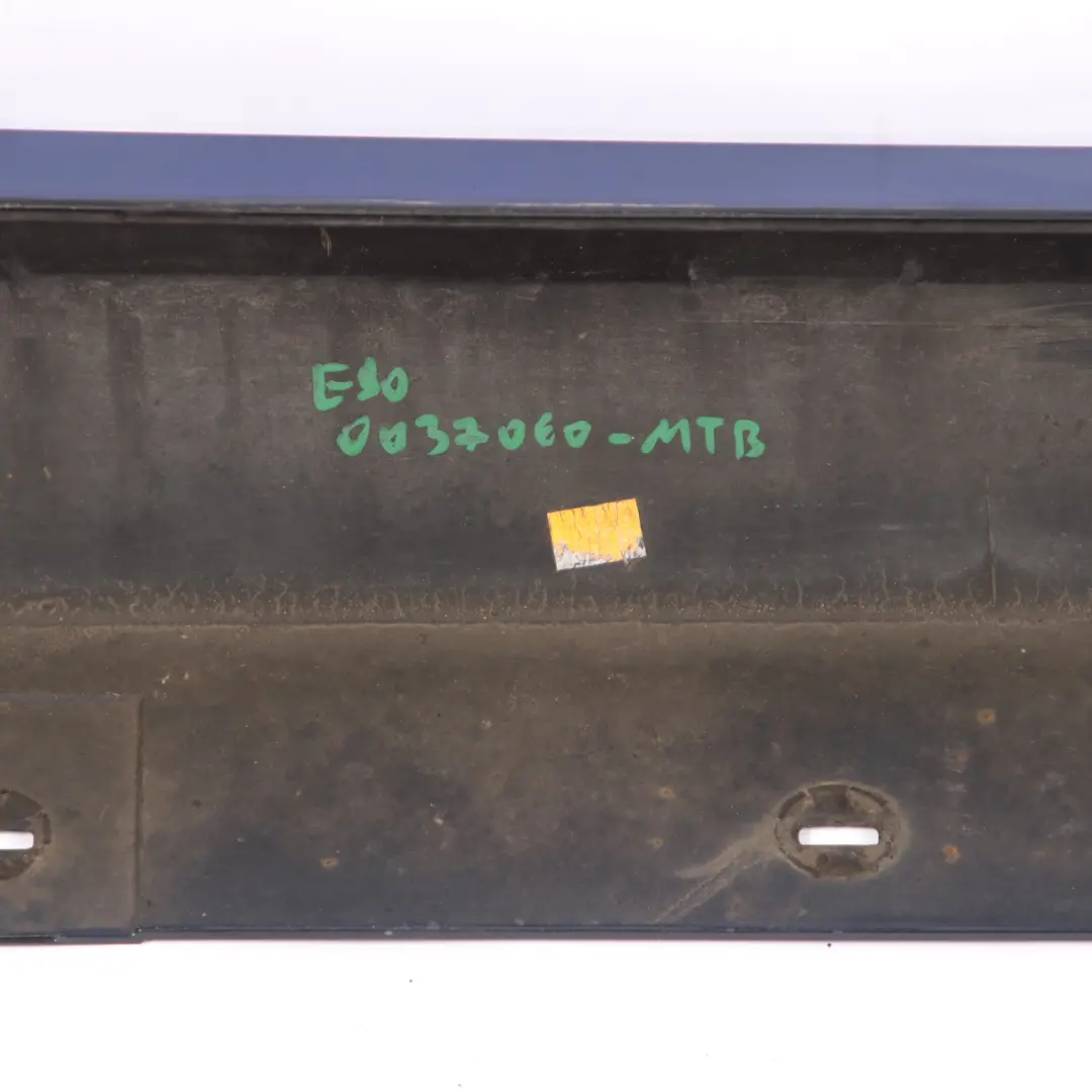 BMW E90 LCI Sill Strip Side Skirt E91 LCI Left N/S Montegoblau Montego Blue A51 - SKU 0037059-MTB - Part number 37059