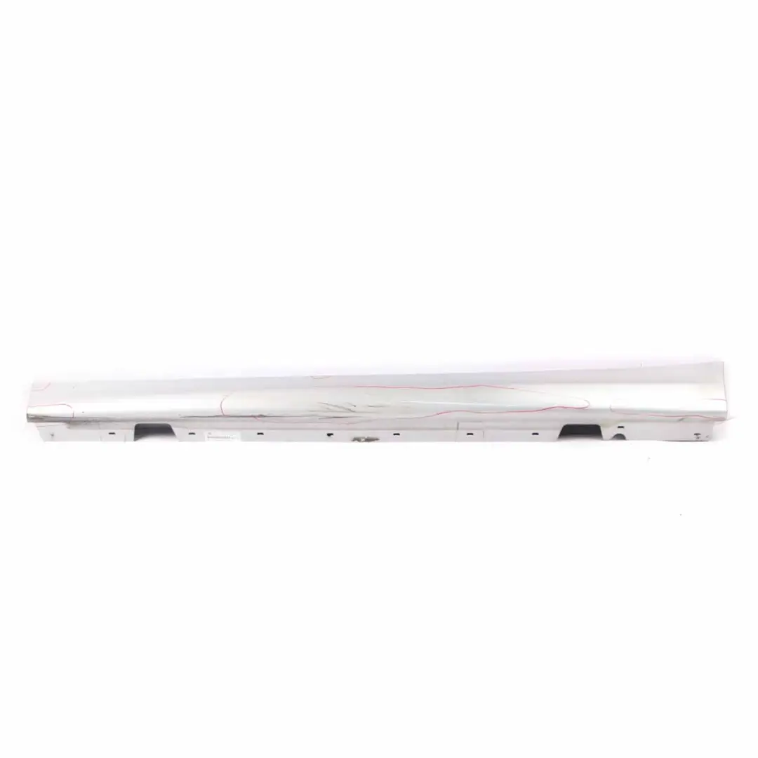 BMW E90 LCI Side Skirt Sill Strip Left N/S Titansilber Silver Metallic - 354 - SKU 0037059-TS - Part number 0037059