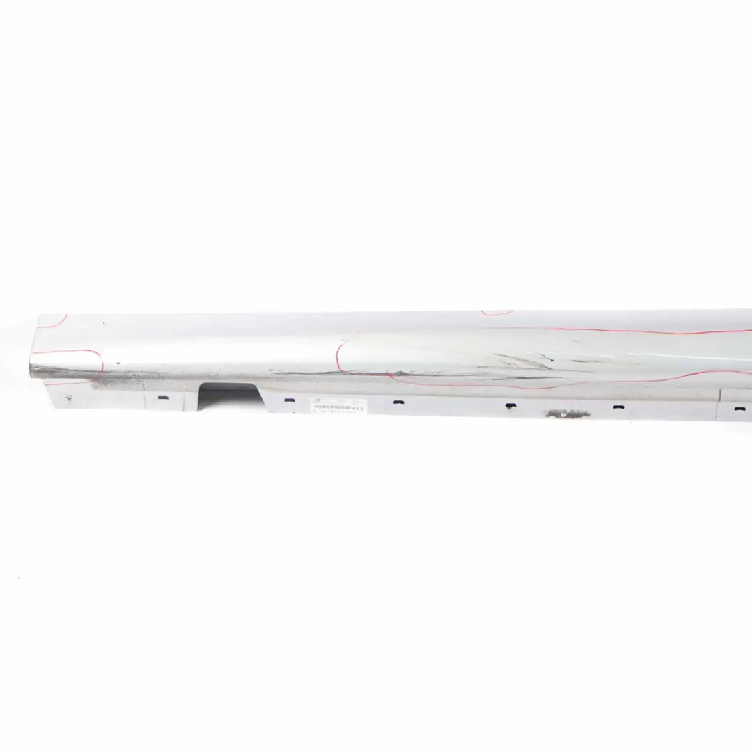 BMW E90 LCI Side Skirt Sill Strip Left N/S Titansilber Silver Metallic - 354 - SKU 0037059-TS - Part number 0037059