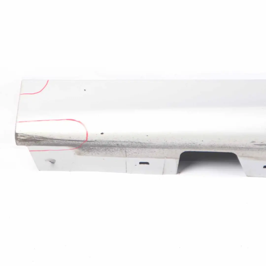 BMW E90 LCI Side Skirt Sill Strip Left N/S Titansilber Silver Metallic - 354 - SKU 0037059-TS - Part number 0037059